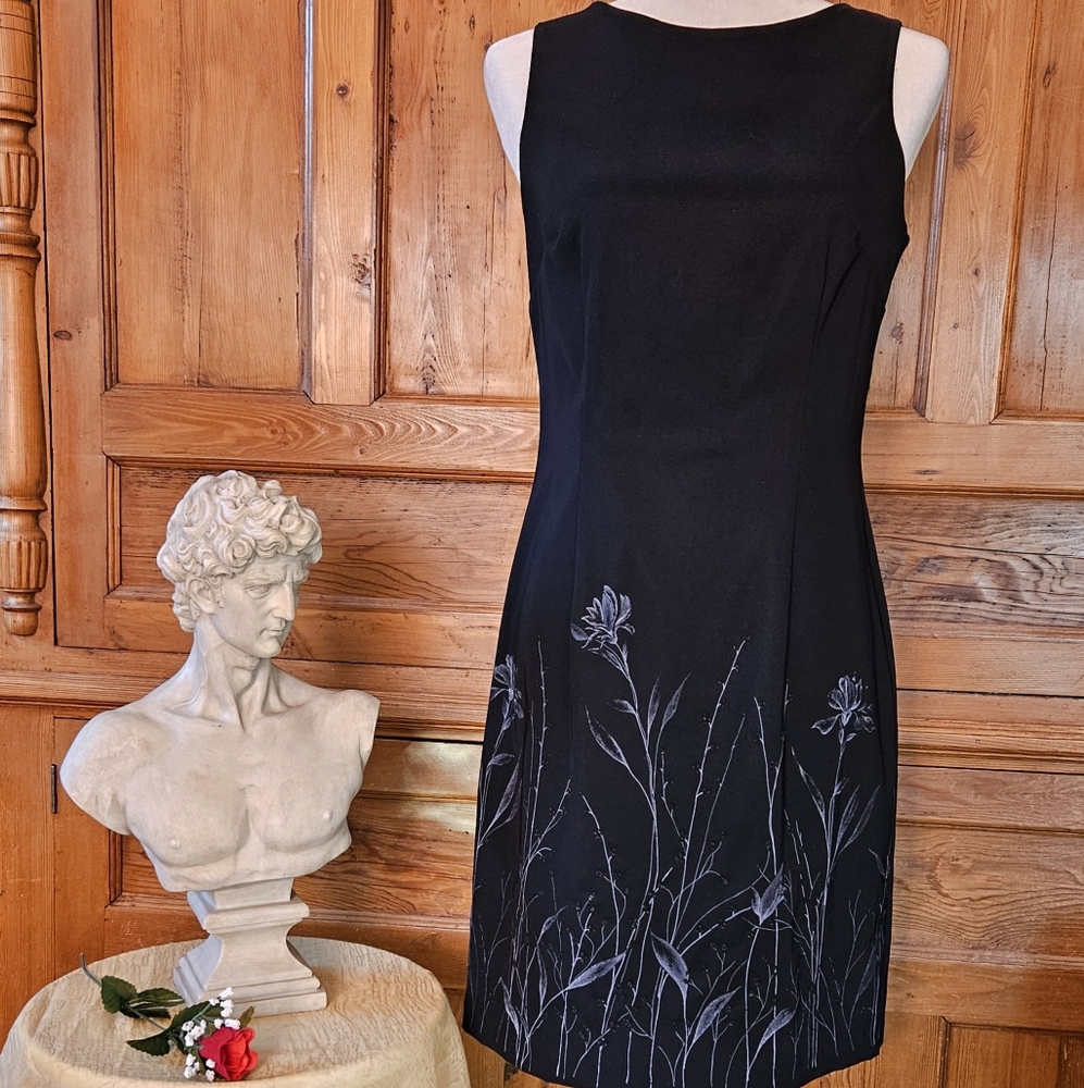 CDC Design black cocktail dress.